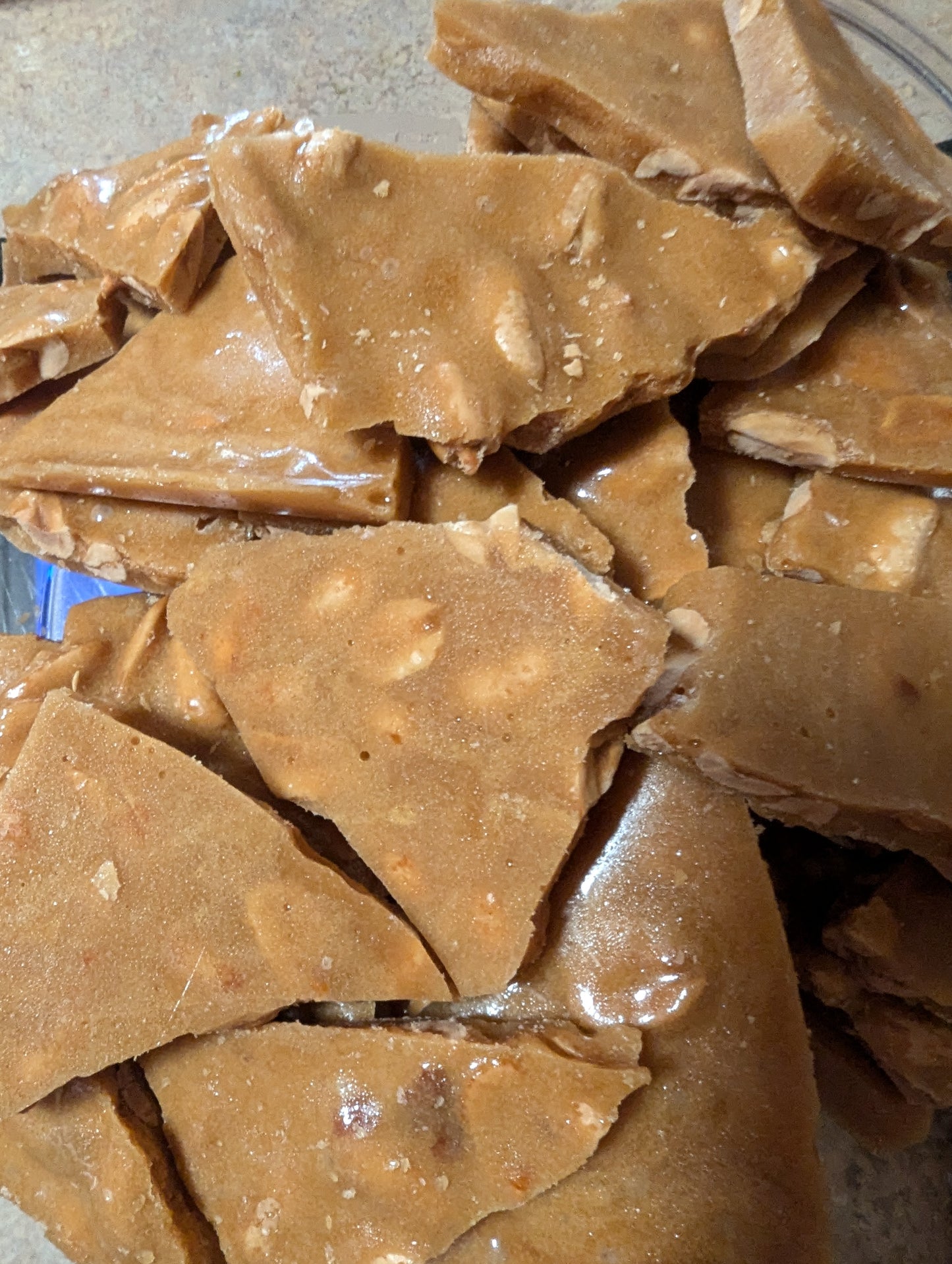 Homemade Peanut Brittle, Grandma's Recipe 1/2 lb bag