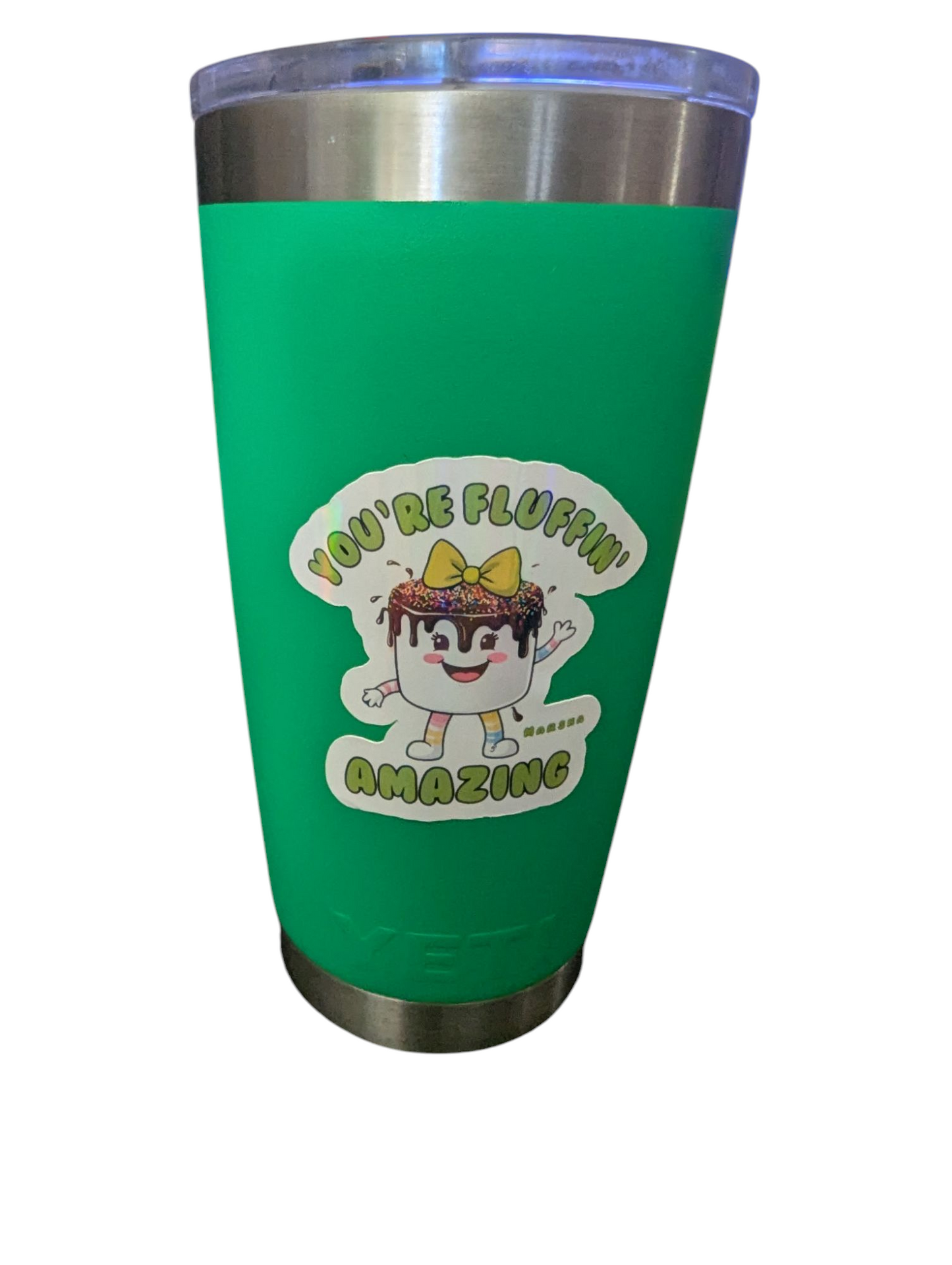 Sticker- Marsha-Green- Fluffin Amazing-ZELO