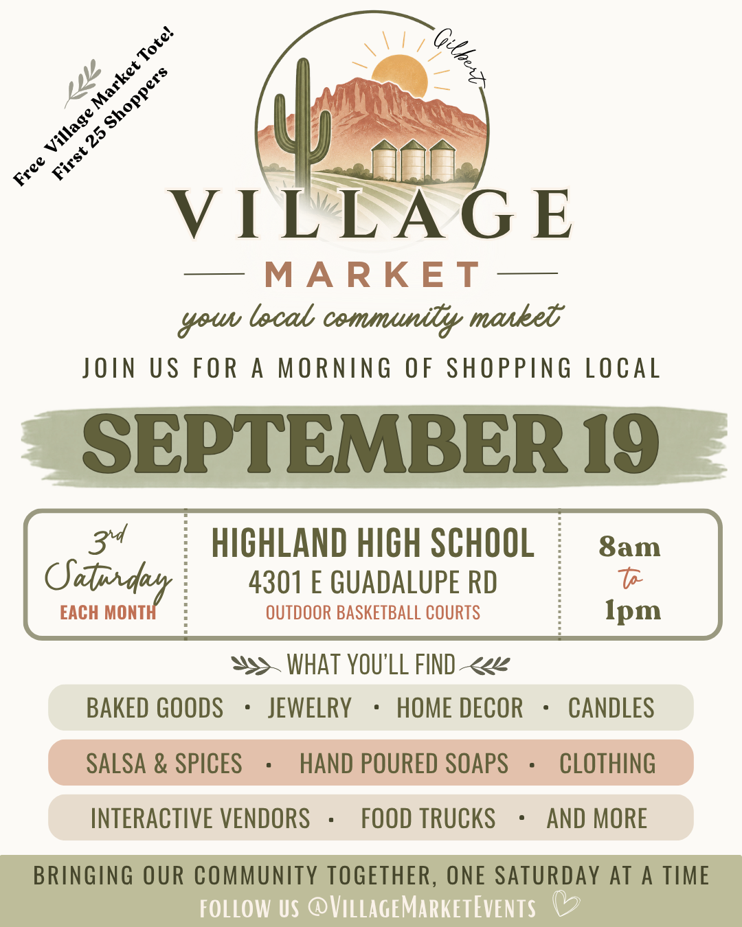 Village Market Event Magnet Special 6pk/$20.00