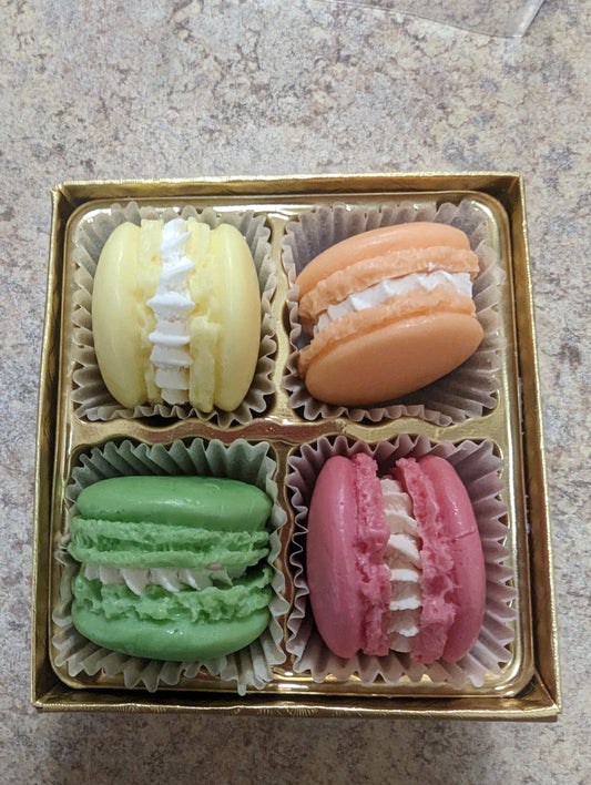 Macaron Soaps (4pk) Colorful and Fragrant