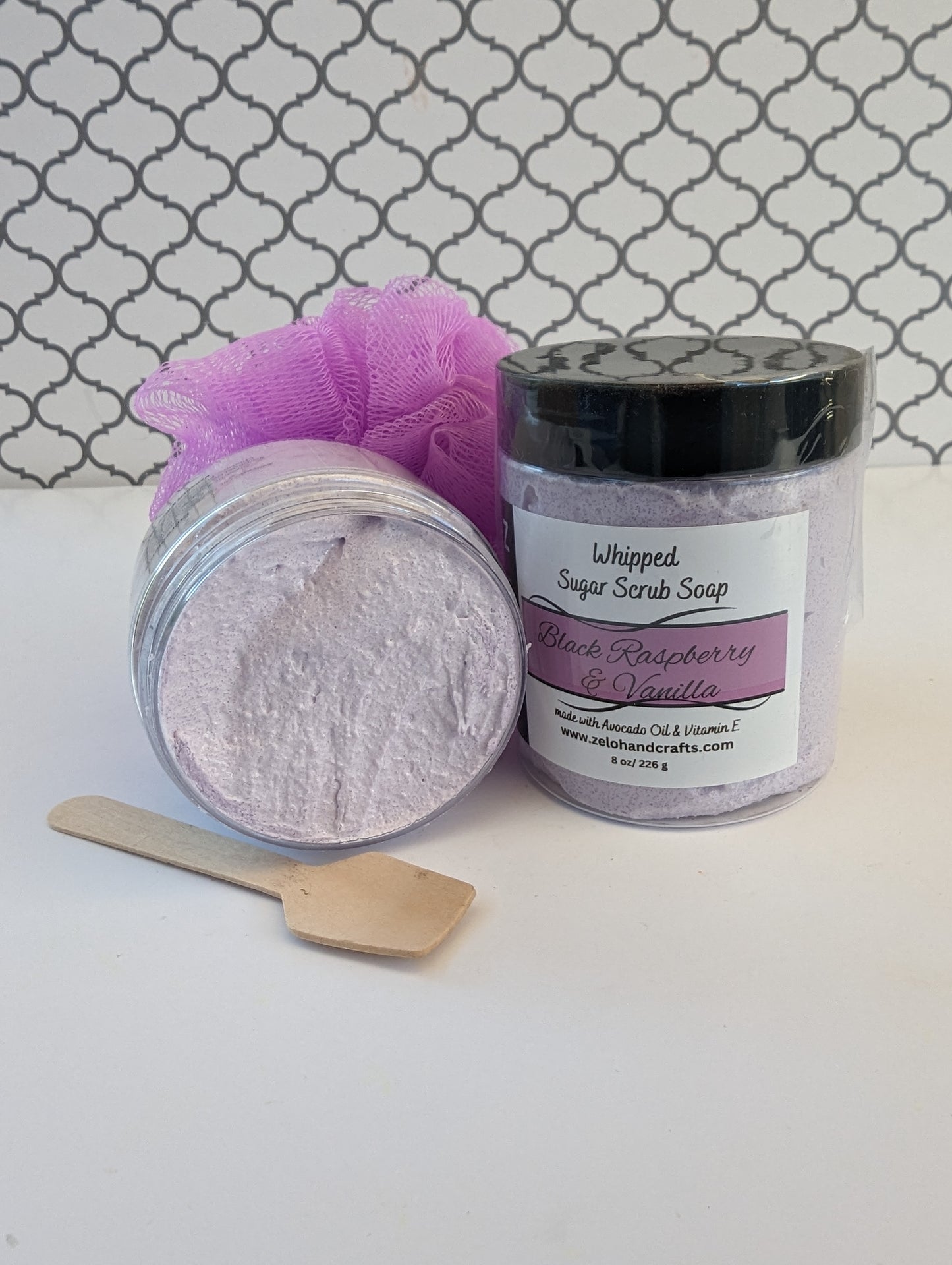 Black Raspberry Vanilla Whipped Sugar Soap Scrub