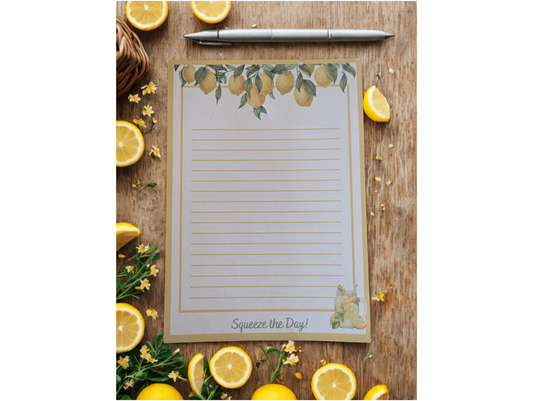 Squeeze the Day- 5x7- Notepad