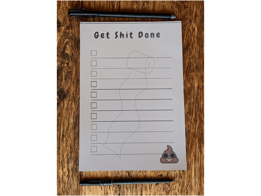 Get Shit Done- 5x7- Notepad