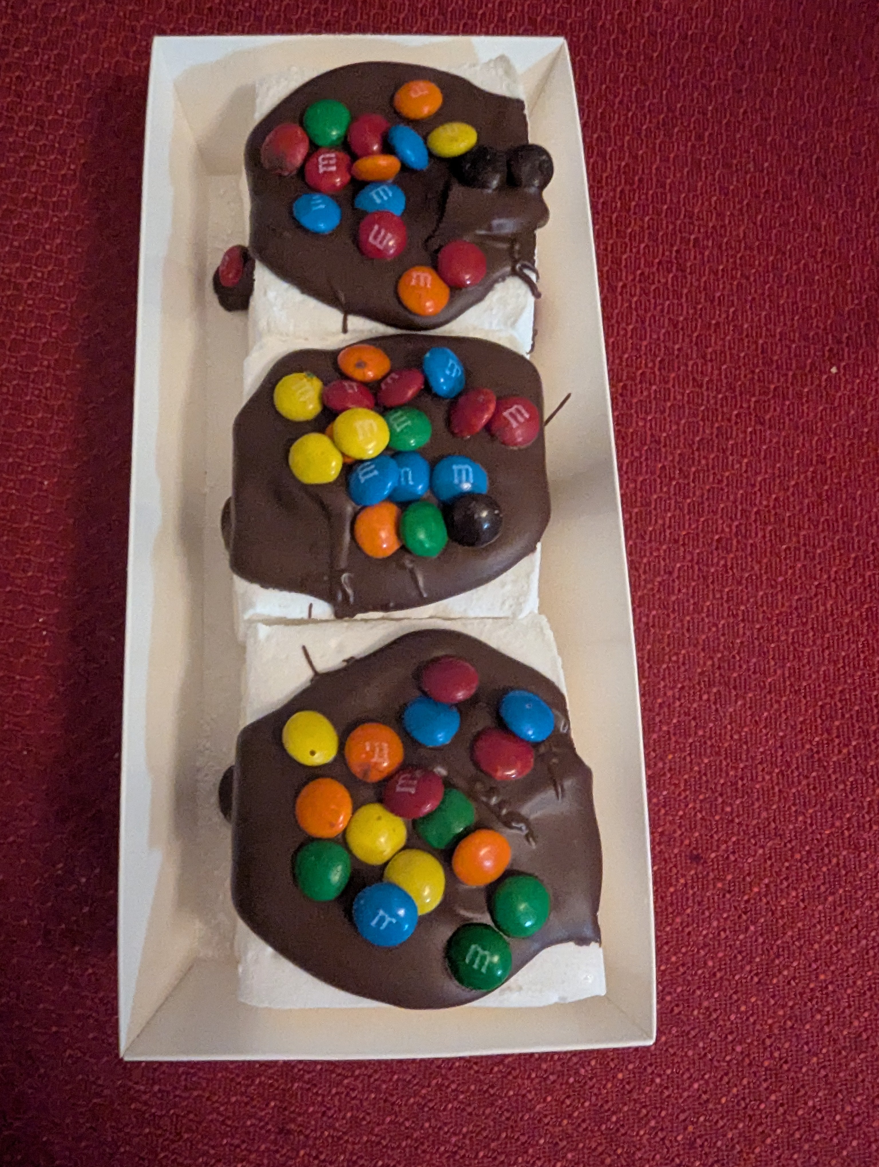 Mini Choco Candy on Classic Vanilla Homemade Marshmallow