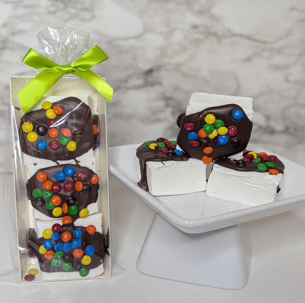 Mini Choco Candy on Classic Vanilla Homemade Marshmallow