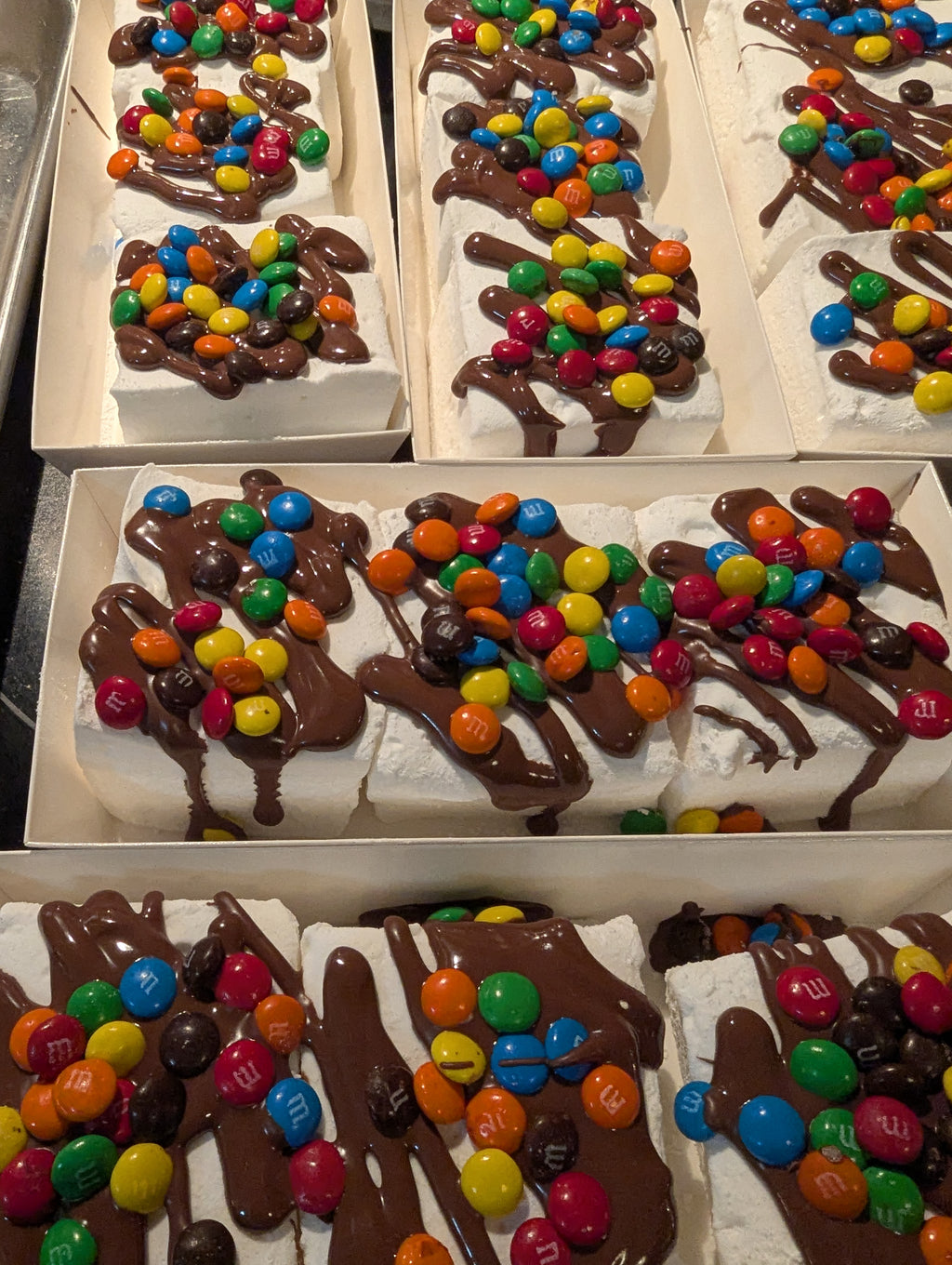 Mini Choco Candy on Classic Vanilla Homemade Marshmallow