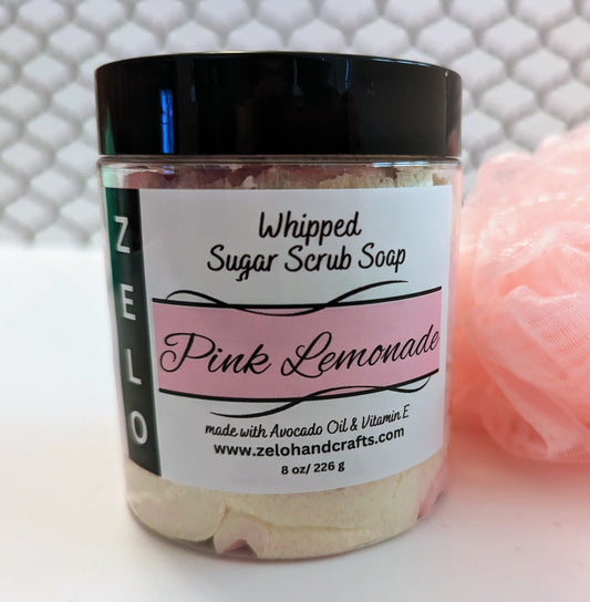 Pink Lemonade Whipped Sugar Soap Scrub